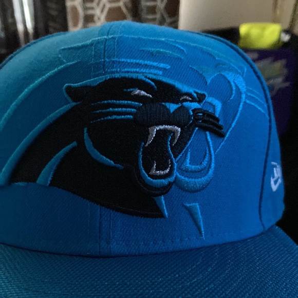 Mens New Era Fitted 7 and half, Carolina Panthers Hat - Picture 4 of 4